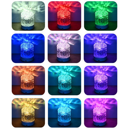 Crystal Lamp Water Ripple Projector Night Light