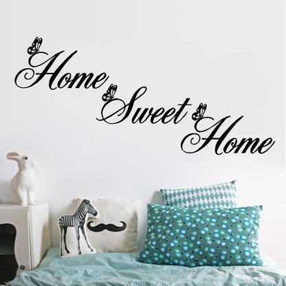 Home sweet home carved wall sticker