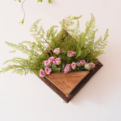 Vintage Wood Floral Wall Hangings