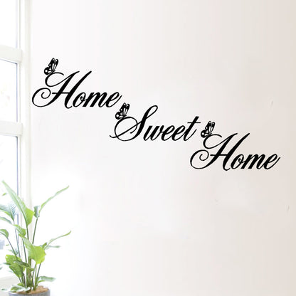 Home sweet home carved wall sticker