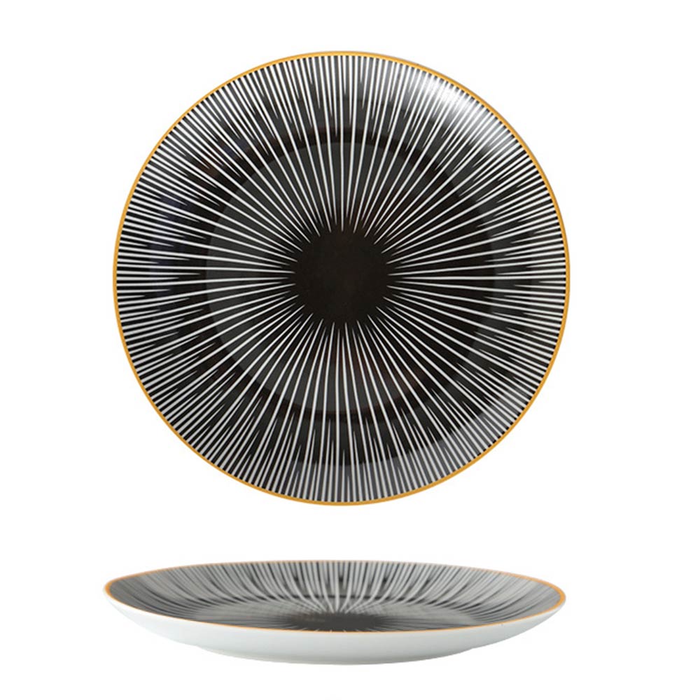 Decorative Ceramic Dishes with Gold Rim