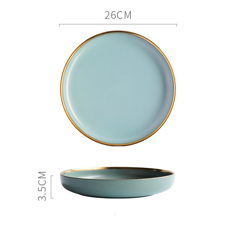 Simple single color ceramic dishes