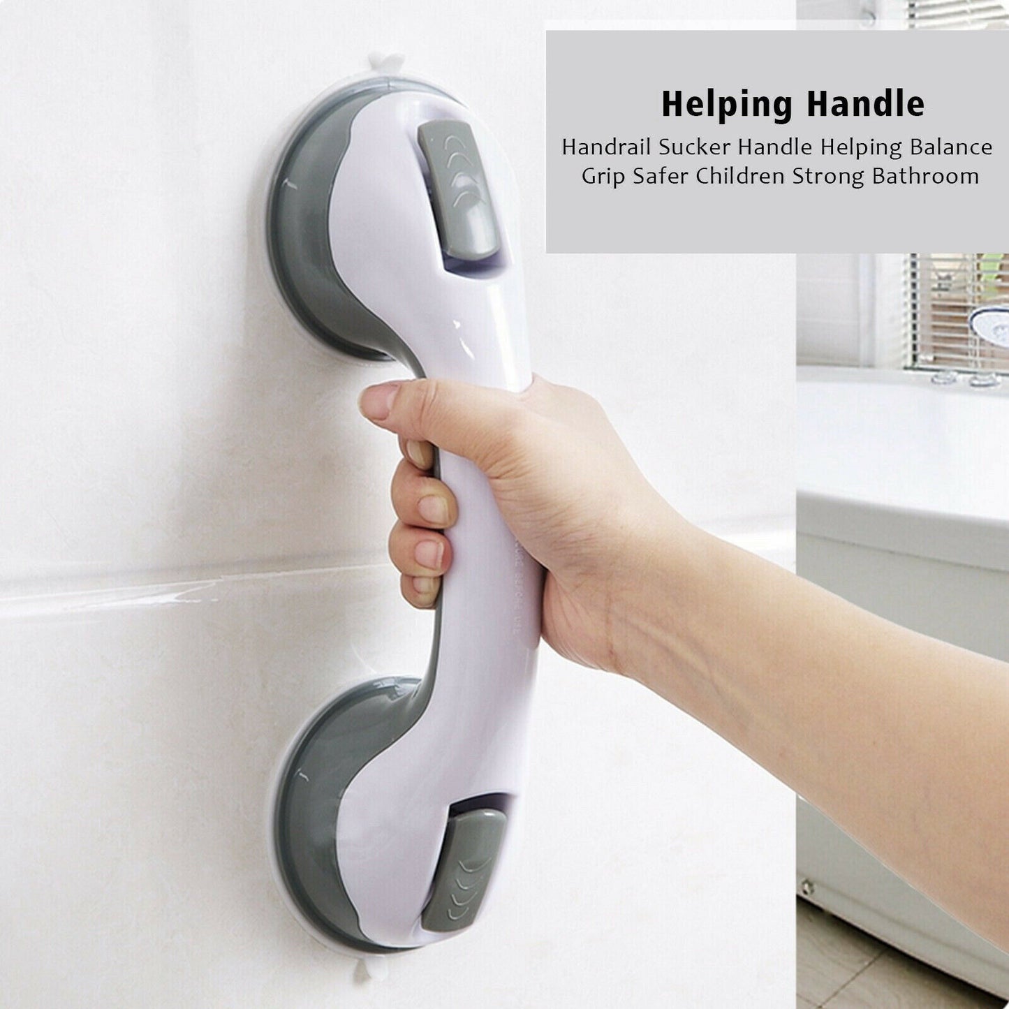 Power Shower Grip Suction Bathroom Handle