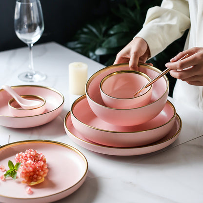 Simple single color ceramic dishes