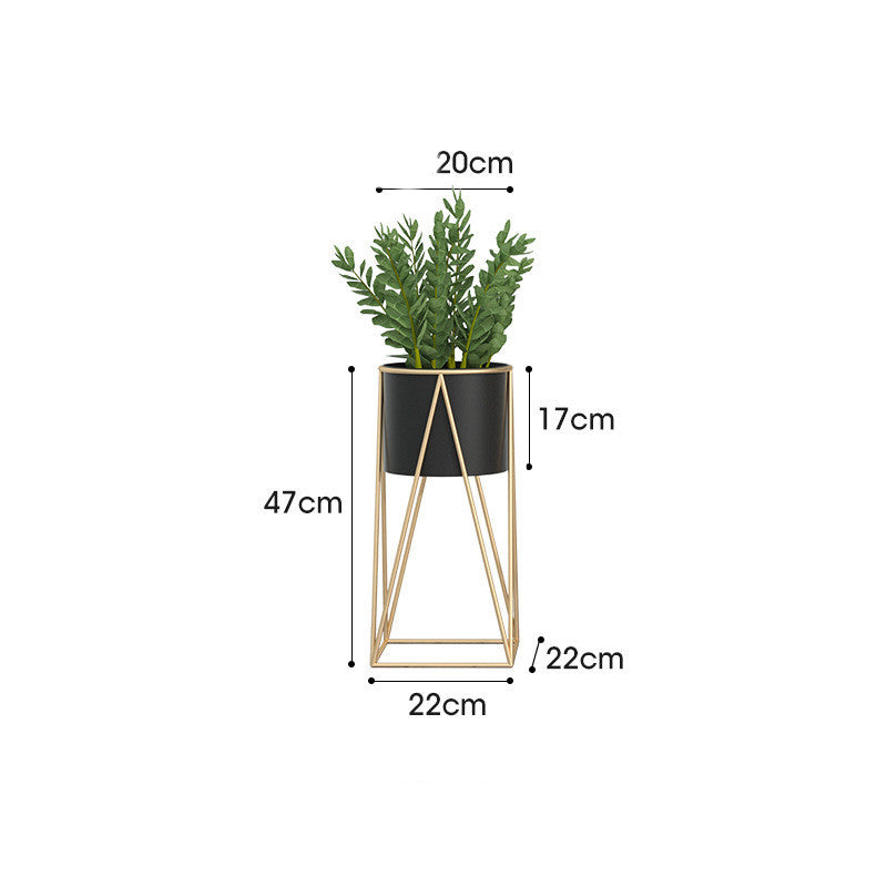 Standing Wood Flower Pot