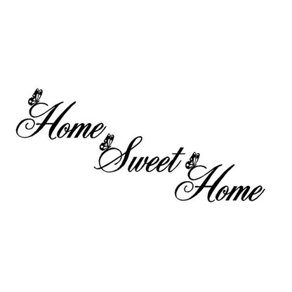 Home sweet home carved wall sticker