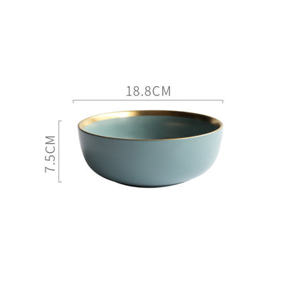 Simple single color ceramic dishes