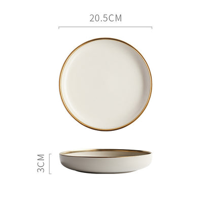 Simple single color ceramic dishes