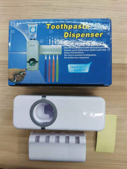 Mounted Toothbrush Holder with ToothPaste Dispenser