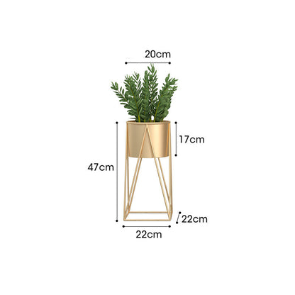 Standing Wood Flower Pot