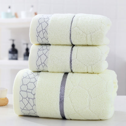 Simple Three-piece Premium Cotton Towel Set