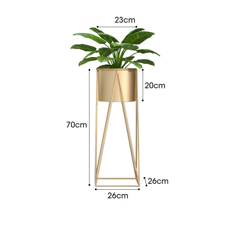 Standing Wood Flower Pot