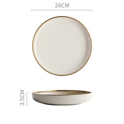 Simple single color ceramic dishes