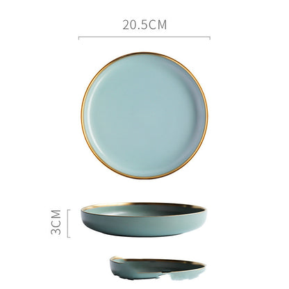 Simple single color ceramic dishes