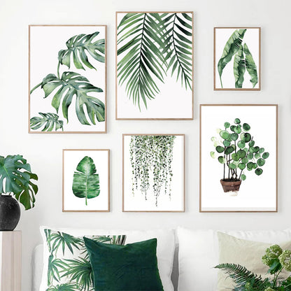 Green Plant Canvas Painting