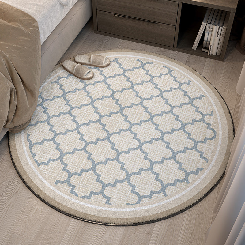 Round Bed Side Carpet