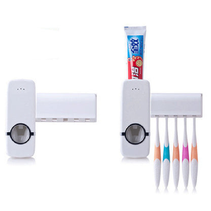 Mounted Toothbrush Holder with ToothPaste Dispenser