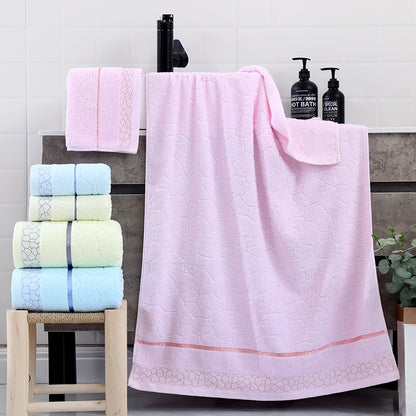 Simple Three-piece Premium Cotton Towel Set