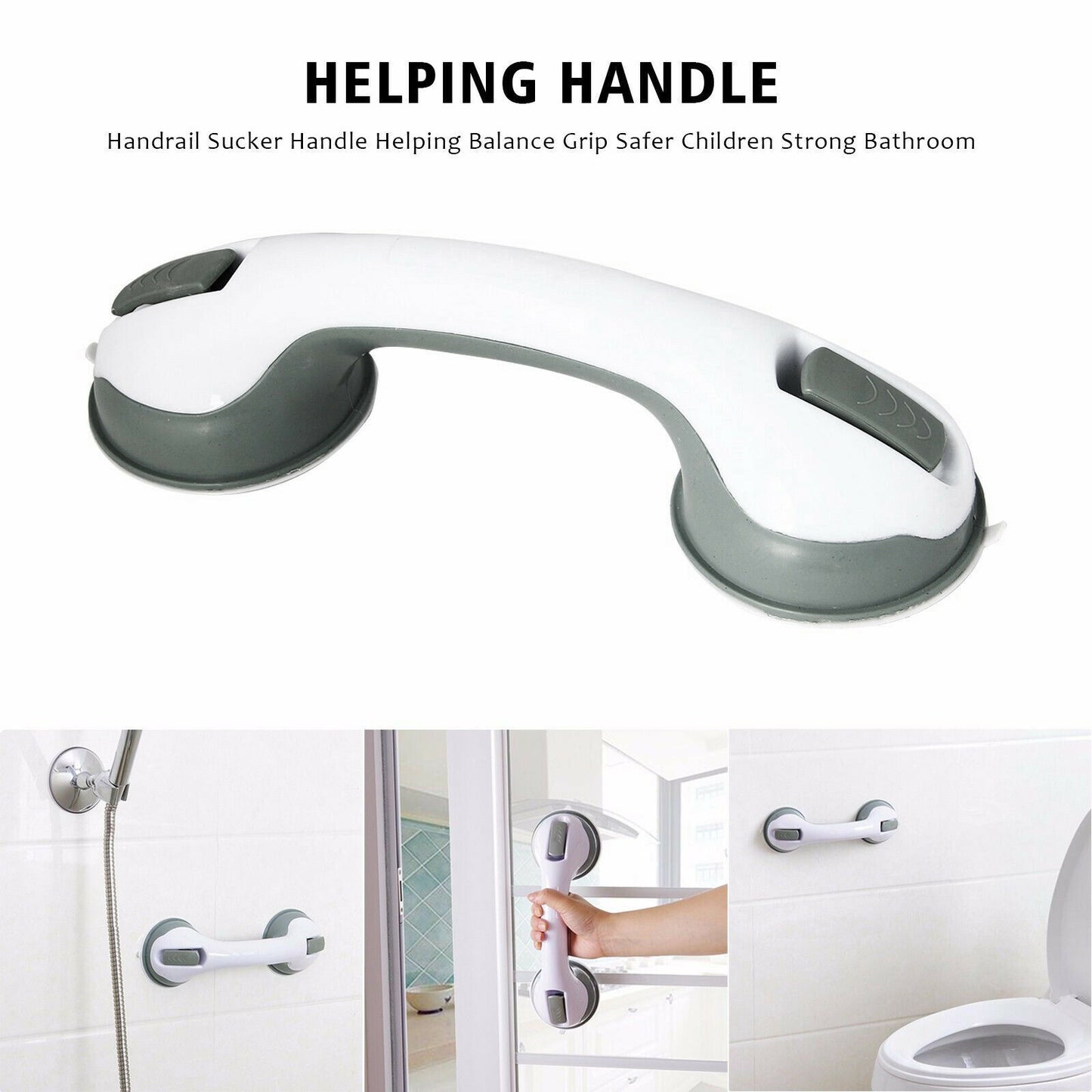 Power Shower Grip Suction Bathroom Handle