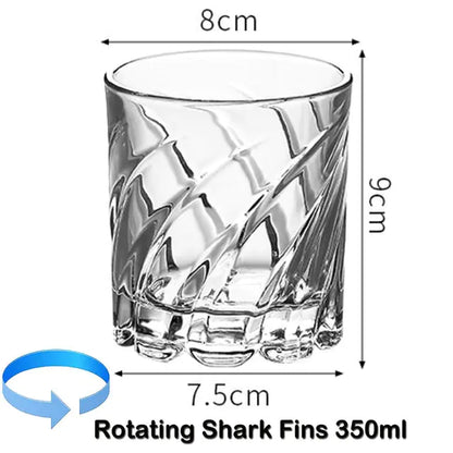 Old Fashioned Rotating Whiskey Glass