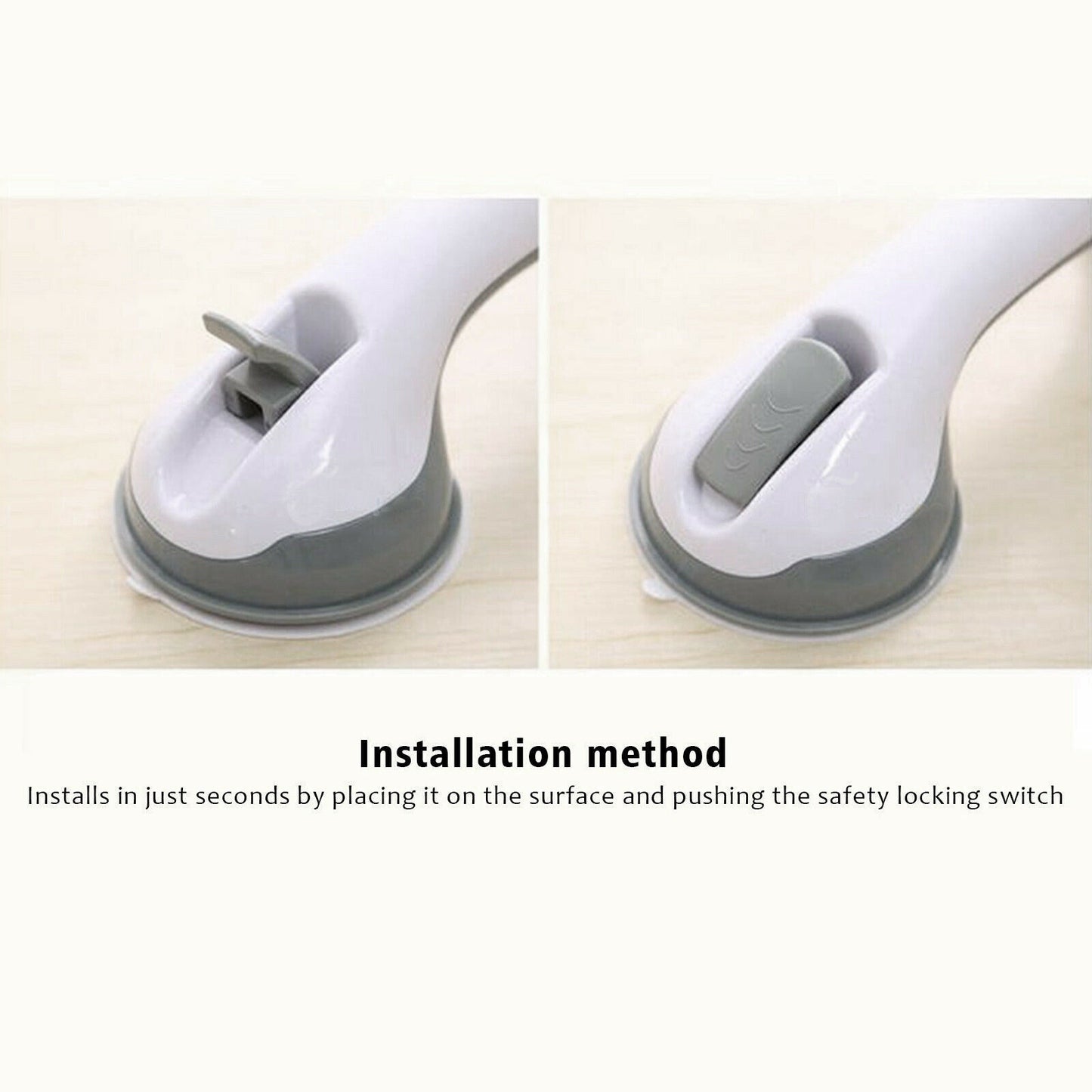 Power Shower Grip Suction Bathroom Handle