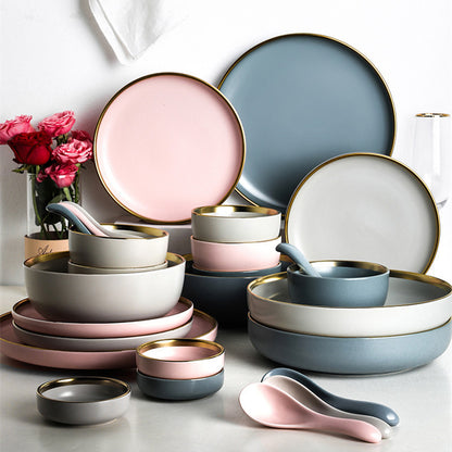 Simple single color ceramic dishes