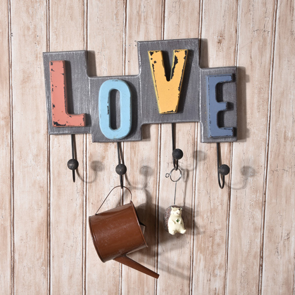 LOVE Wooden Hanging Rack