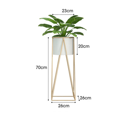 Standing Wood Flower Pot