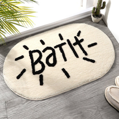 "BATH" Water-Absorbent Floor Mat