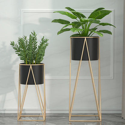 Standing Wood Flower Pot