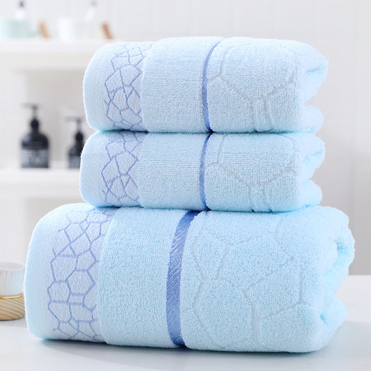 Simple Three-piece Premium Cotton Towel Set