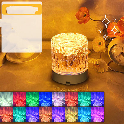 Crystal Lamp Water Ripple Projector Night Light