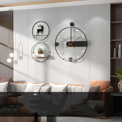 Iron Living Room Decorative Clock